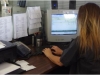 Woman working on computer