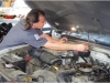 Mechanic working on Engine